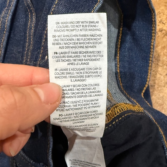 Boden High Rise Wide Crop‎ Jeans Indigo Rinse Sz 28 Fall Staple Trendy Timeless - Picture 7 of 11